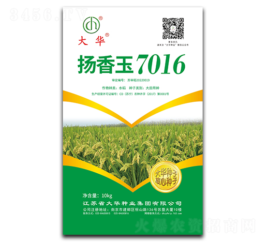 揚香玉7016-水稻種子-大華種業
