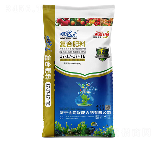 硫酸鉀型復合肥料17-17-17+TE-根狀元-金網聯