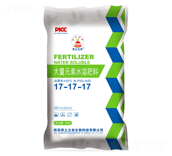 大量元素水溶肥料17-17-17-養(yǎng)土立命