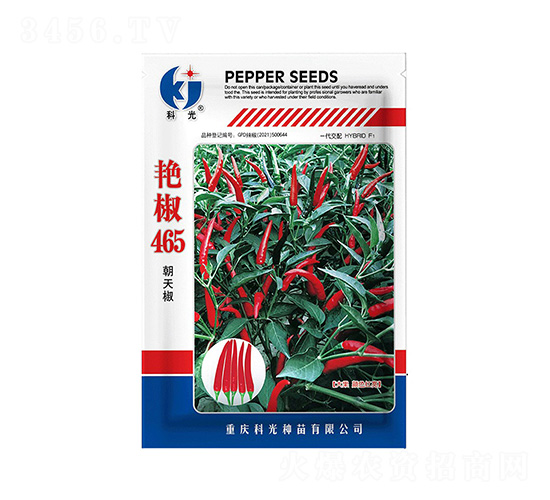 艷椒465辣椒種子-科光種苗